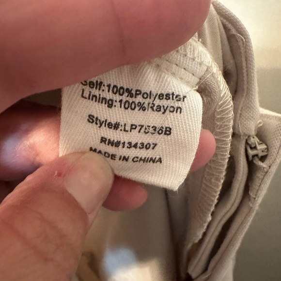 Line And Dot NWT Leslie Trouser Pleated Pant In Ecru Cream Small Business Causal - Picture 7 of 10